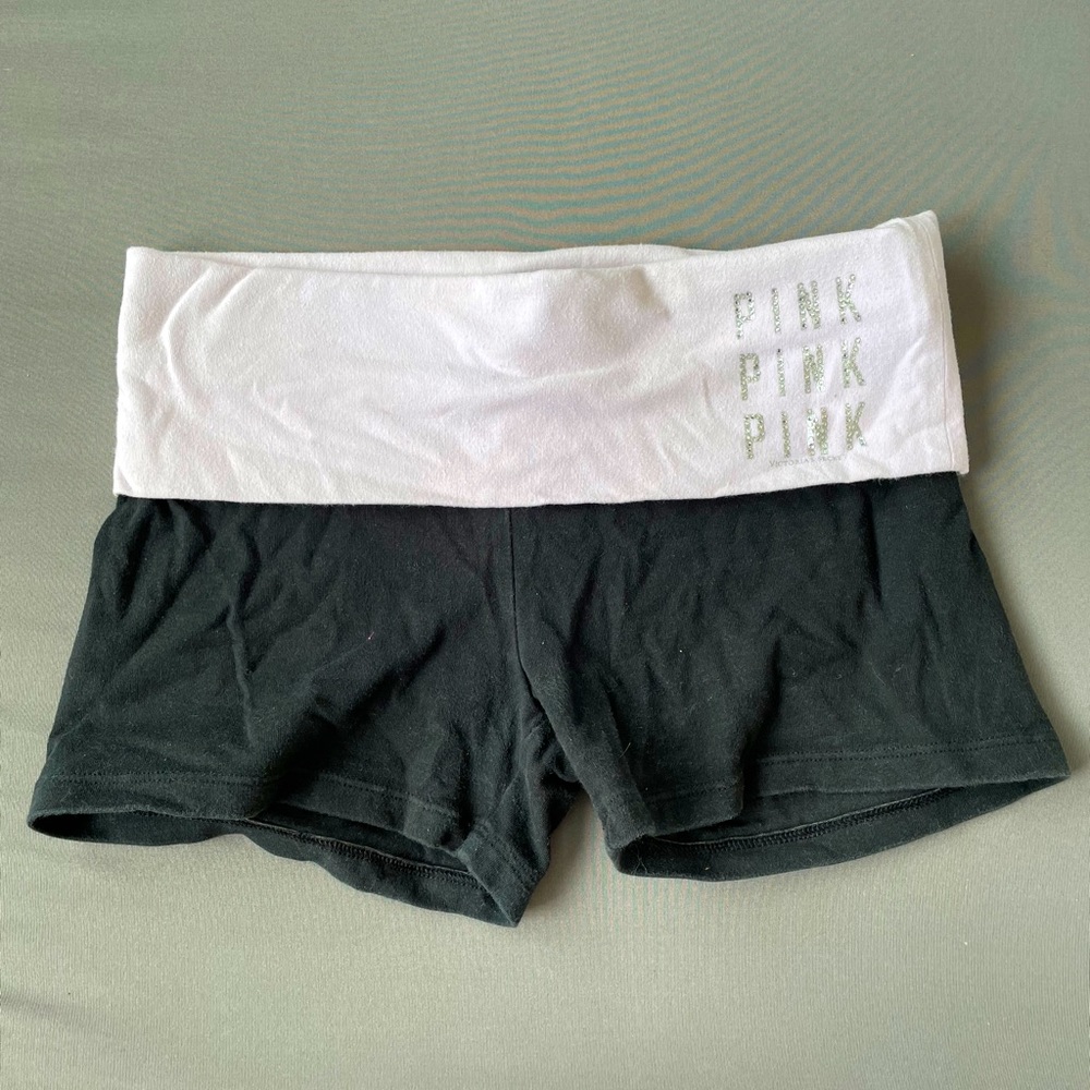 XS VS PINK Brand Lavender Bedazzled Yoga Shorts